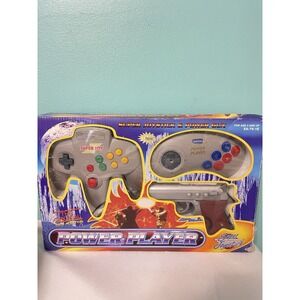 Vtg‎ The Original New Addition Power Player Super Joystick & Power Gun Game NOS